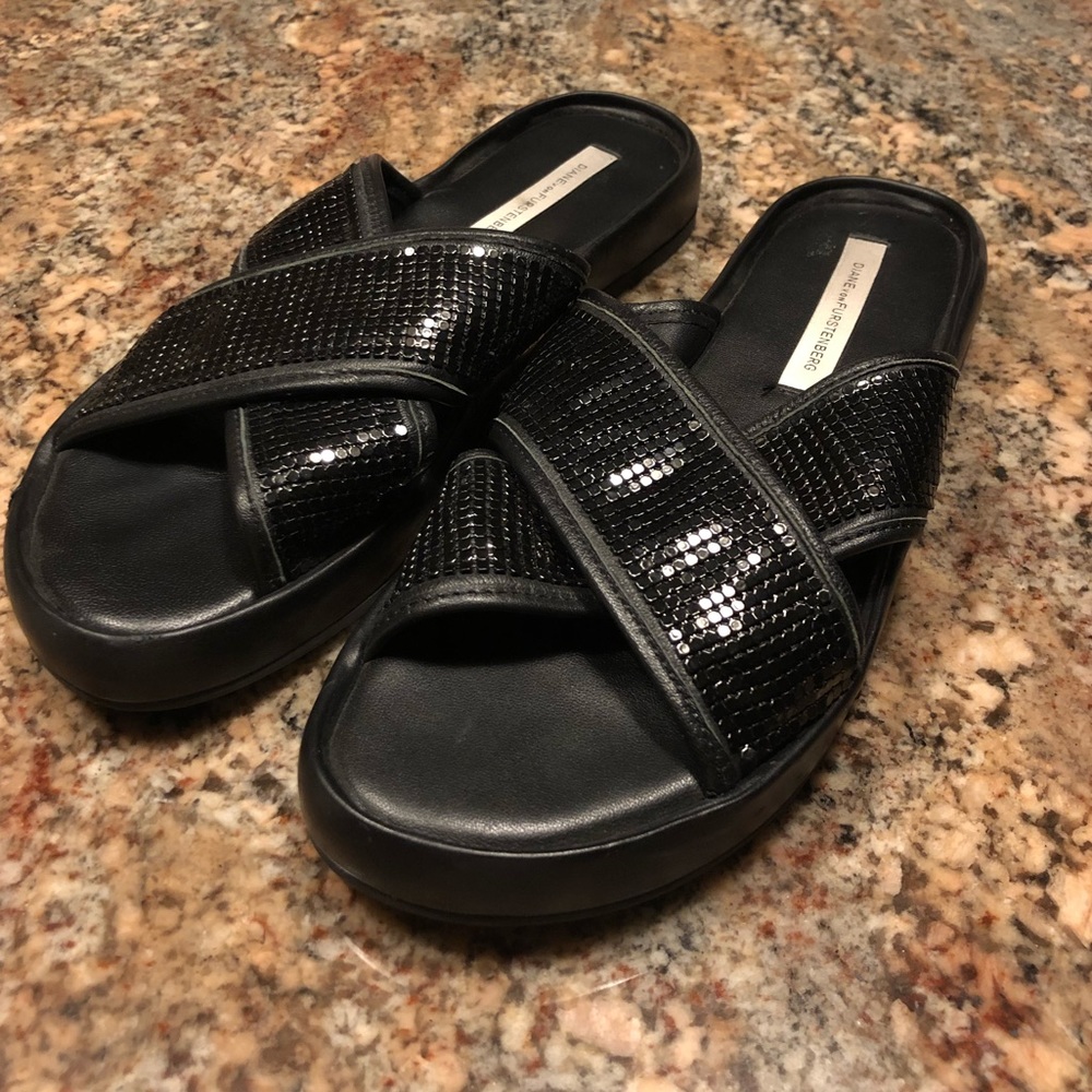 DVF Slide Sandals